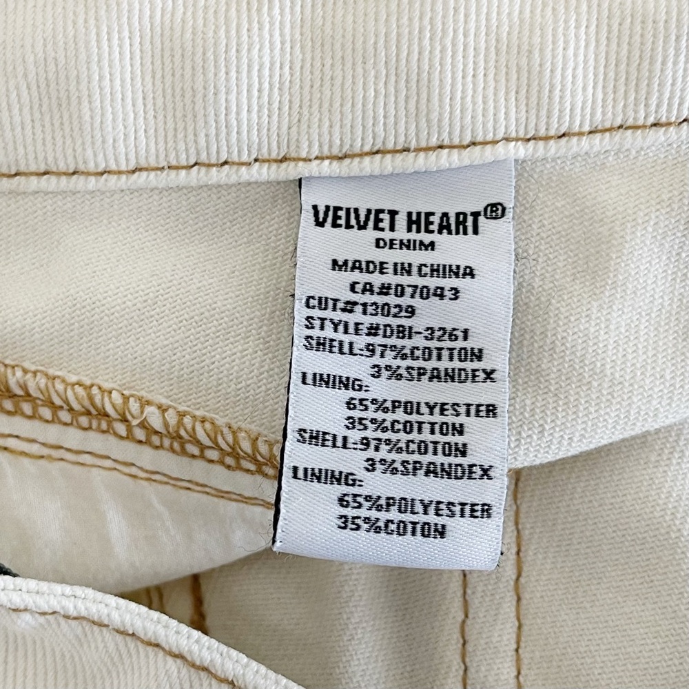 Velvet Heart Cream Tessia Denim Pencil Skirt Size 28 - Picture 8 of 12
